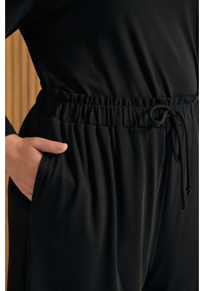 Aker Rayon Pijama Altı Siyah Siyah
