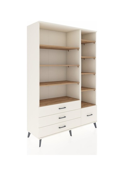 Hyperion Dolap 9 Raflı 4 Çekmeceli 132x44x195 Aytaşı-çam/aytaşı Aytaşı
