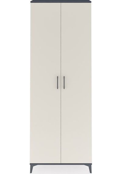 Arges Dolap 2 Raflı 2 Kapaklı Tek Askılı 88x30x243 Antrasit-a... Antrasit