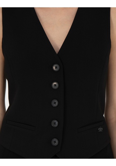 Pierre Cardin Kadın Siyah Yelek Dokuma 50296510-vr046 Siyah