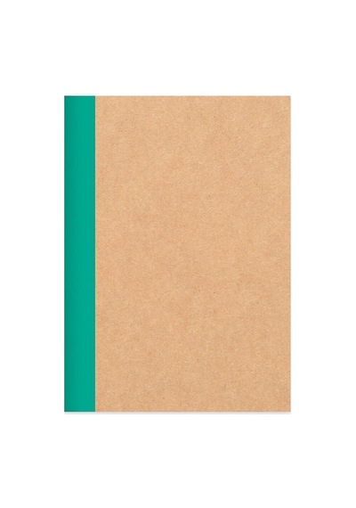 Çizgili Stickerli Kraft Kapak Defter Mavi 18,5 26 50 Yp. Mavi Çok Renkli