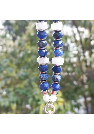 1609 Lapis Lazuli El Yapımı Kolye Altın