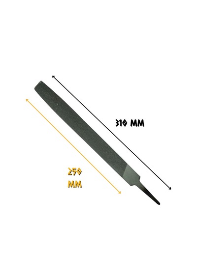 Sgs Yassı Düz Eğe Orta Dişli 10" - 250 Mm. - 1 Adet