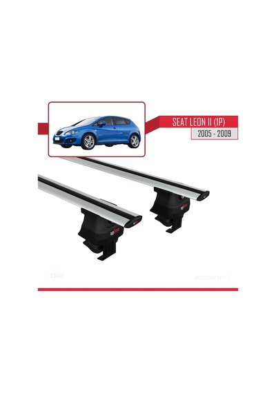 Seat Leon Iı 1p 2005-2009 Arası İle Uyumlu Ace-4 Ara Atkı Tavan Barı Gri