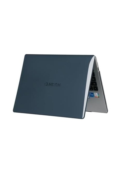 Matebook X Pro 14 Kılıf Uyumlu Kristal Parlak Şeffaf Sert Hard Case İnce Hafif Parmak İzi Bırakmaz Koruma 2022-2024 Siyah