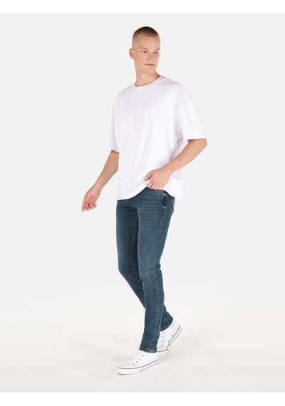 Colin's Colins 041 Danny Dar Kesim Düşük Bel Dar Paça Mavi Erkek Pantolon Cl1071331 Denim