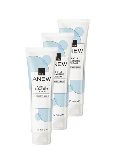 Anew Gentle Cleansing Cream Kokusuz Cilt Temizleyici Krem 150 Ml. Üçlü Set