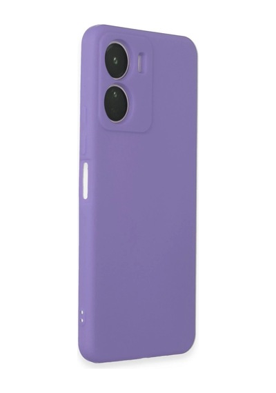 Uryport Vivo Y16 Kılıf First Silikon - Lila