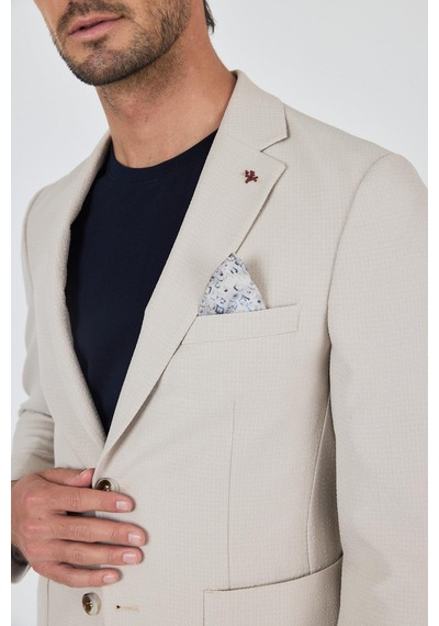 İmza Bej Mono Yaka Kendinden Desenli 2 Düğme Casual Esnek Slim Fit Takım Elbise 1001250174 Bej İmza Bej Mono Yaka Kendinden Desenli 2 Düğme Casual Esnek Slim Fit Takım Elbise 1001250174 Bej