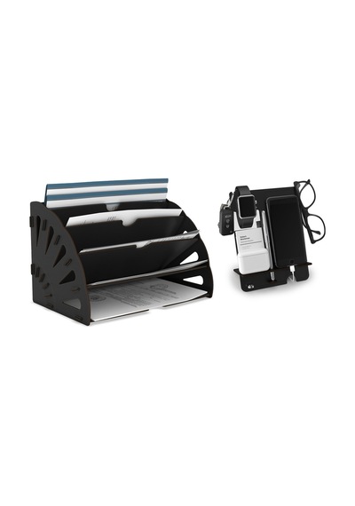 Quarter Masaüstü Organizer Ve Telefon Standı 2'li Set Ahşap Dosya Düzenleyici Dekoratif Dairesel Evrak Rafı Siyah - 901034195 Siyah Quarter Masaüstü Organizer Ve Telefon Standı 2'li Set Ahşap Dosya Düzenleyici Dekoratif Dairesel Evrak Rafı Siyah - 901034195 Siyah