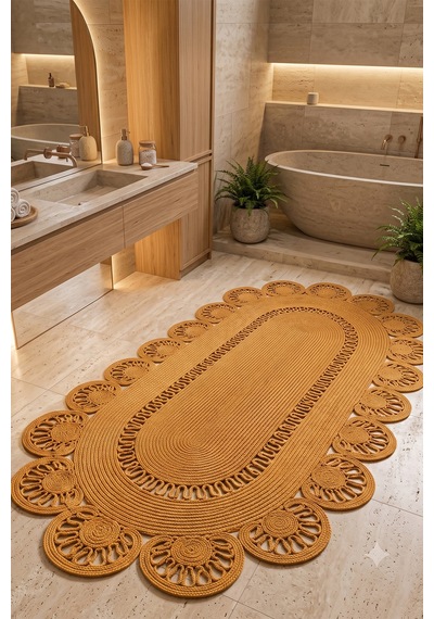 Jüt Hasır Oval Kilim Dekoratif Örgü Model Halı Salon Oturma Odası Mutfak Koridor Yatak Odası Banyo Balkon Yolluk Bohem Ev Dekoru 220hasırbambu Jüt Hasır Oval Kilim Dekoratif Örgü Model Halı Salon Oturma Odası Mutfak Koridor Yatak Odası Banyo Balkon Yolluk Bohem Ev Dekoru 220hasırbambu