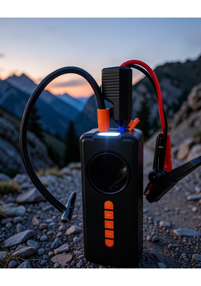 Araç Kompresörü 10000mah Powerbanklı Dijital Lastik Şişirme Pompası Uczzvm726-3 Belirtilmemiş