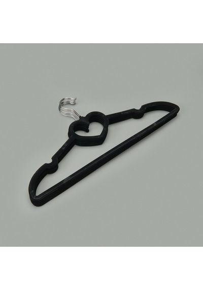 5'li Kadife Askı - Asorti - 42 Cm Çok Renkli