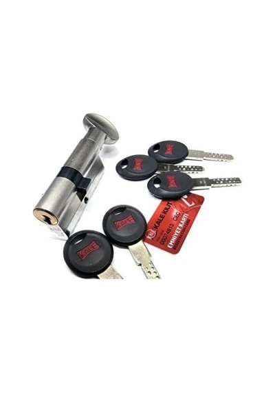 Tüpten Şifreli Mandal Topuzlu Silindir 68mm 26 Ve 10 Ve 32 5 Anahtarlı Sarı Blisterli