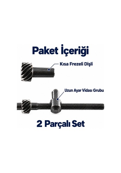 Hyundai 700/760/650 Uyumlu Frezeli Kılavuz Ayar Vidası 2 Li Paket