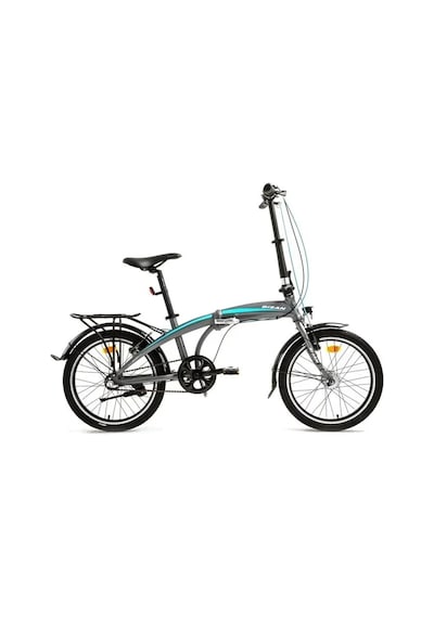 Bisan Fx 3500-nx3 Katlanır Bisiklet 32cm V 20 Jant Nex.3 Vites Metalik Gri Mavi Çok Renkli