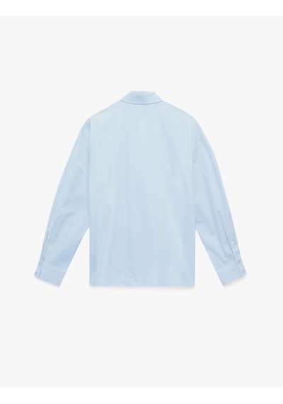 Koton Regular Fit Uzun Kollu Ekstra Düğme Detaylı Poplin Gömlek Mavi 6sak60132pw