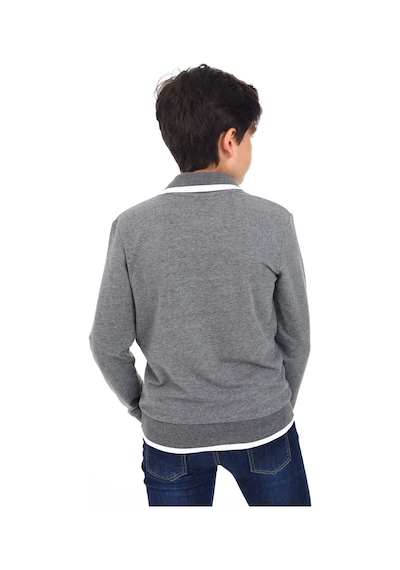 Toontoy Kids Toontoy Erkek Çocuk Regular Fit Polo Yaka Baskılı Sweatshirt - 2 İplik Antrasit Melanj Toontoy Kids Toontoy Erkek Çocuk Regular Fit Polo Yaka Baskılı Sweatshirt - 2 İplik Antrasit Melanj