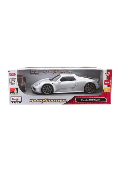 Maisto Tech Porsche 918 Spyder Uzaktan Kumandalı Araba 1:14 Gri Çok Renkli