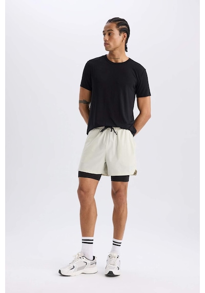 DeFactoFit Slim Fit Dar Kesim Sporcu Taytlı Şort E2759AX25SMBG810