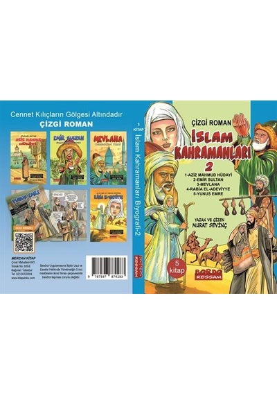 İslam Kahramanları 2 Çizgi Roman 5 Kitap Set / Murat Sevinç