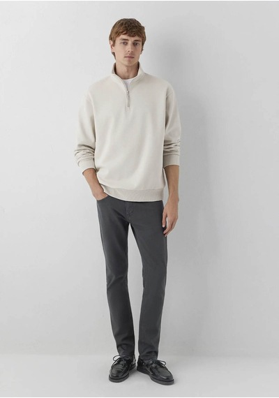 Mavi Yarı Fermuarlı Bej Erkek Sweatshirt M0s10278-70144