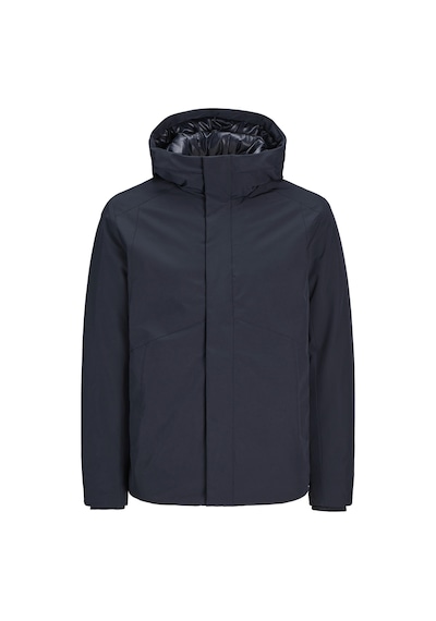 Jack & Jones Jack Jones Erkek Su Geçirmez Kapüşonlu Mont 12258405 Koyu Lacivert