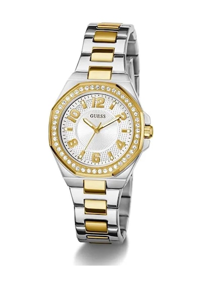 Guess Gugw0877l5 Altın Kaplama Taşlı Kadın Kol Saati Gümüş