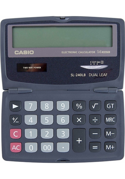 Casio SL-240LB Cep Tipi 14 Hane Hesap Makinesi