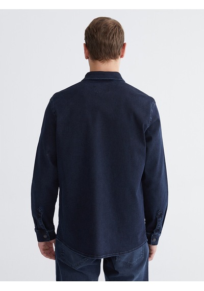 Lcw Jeans İndigo Rahat Kalıp Erkek Jean Gömlek