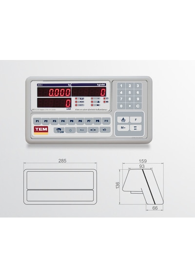 Tem Meb Sayıcı Transpalet Baskül 2000 KG x 1 KG