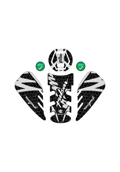 Bajaj Pulsar 2014-2024 Uyumlu Tank Pad Seti Çok Renkli 97143131