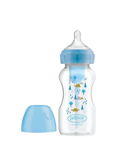 Dr Brown's PP Geniş Ağız Options Biberon 270 Ml Mavi