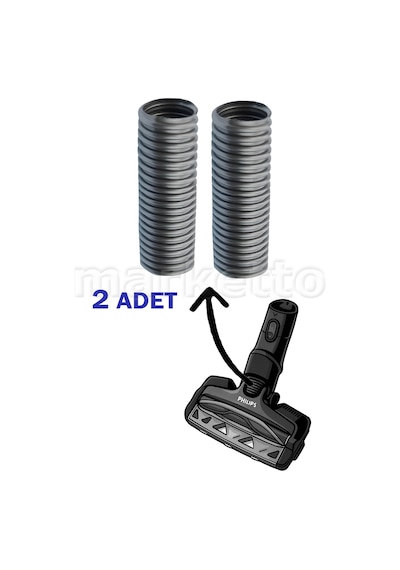 Philips Speedpro Max 7000 Xc7043/01 Uyumlu 2 Adet Başlık Boğaz Hortumu