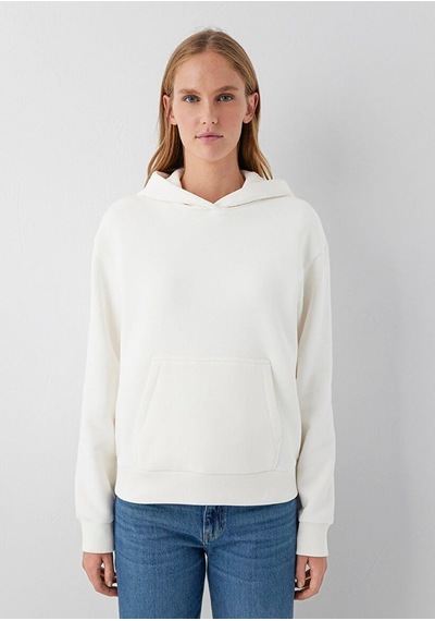 Mavi Kapişonlu Sweatshırt Hindistan Cevizi Kırık Beyaz Kadın Sweatshirt M167299-80194