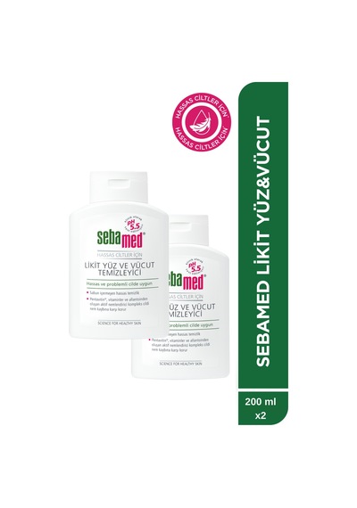 Yüz Ve Vücut Temizleyici Likit 200 Ml X 2 Adet