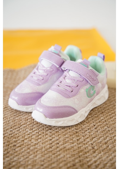 Daxtors Yuki Cırtlı Kız Çocuk Sneaker Spor Ayakkabı Lila