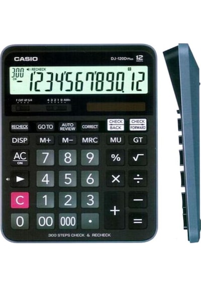 Casio DJ-120D Plus 12 Hane Hesap Makinesi