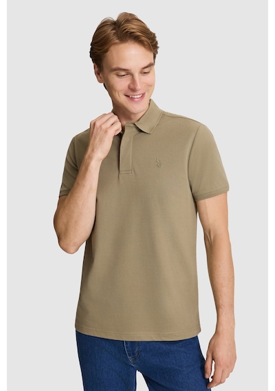 U.S. Polo Assn. U.s. Polo Assn. Erkek Haki Tişört Basic 50327003-vr027