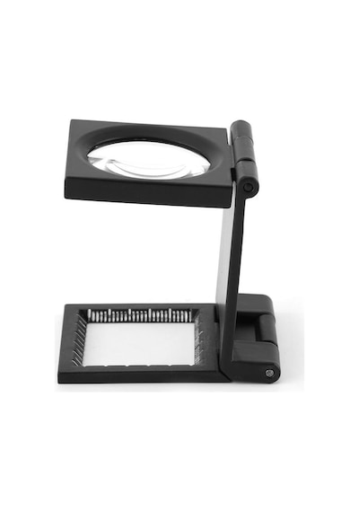 10x28mm Üç Katlanır 10x Büyüteç Çinko Alaşımlı Büyüteç Ölçekli Büyüteç