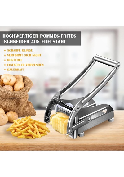 Çelik Sebze Patates Dilimleyici Doğrayıcı Kesici Kaymaz Taban Üstten Kollu Diğer