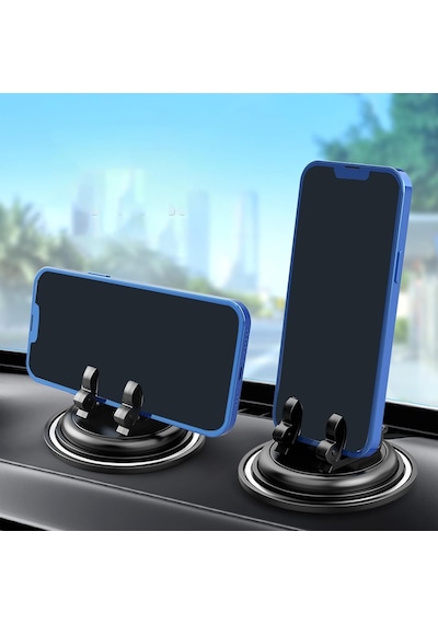 Telefon Standı Ve Telefon Tutucusu Vakumlu 360 Derece Dönebilir Son Derece Sağlam Tutan Araç Tutucu Telefon Standı Std-03 2 Mixed