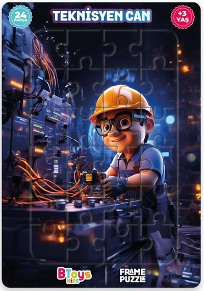 Btoys Kıds 24 Parça Puzzle Teknisyen Can