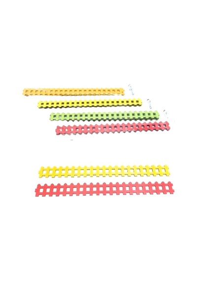 Misyon Maket Ahşap Çit Renkli 30cm 4lü