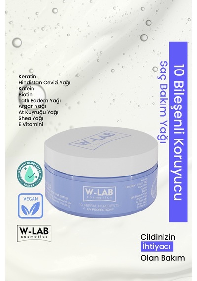 W-Lab Cosmetics 10 Bileşenli Besleyici Koruyucu Saç Bakım Yağı 250 ML