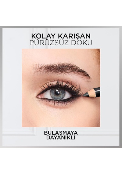 L'oreal Cosmetics Haute Couleur Göz Kalemi - 110 Noir Silk Diğer