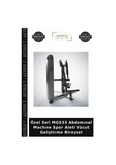 Özel Seri Mgs33 Abdomınal Machıne Spor Aleti Vücut Geliştirme Bireysel