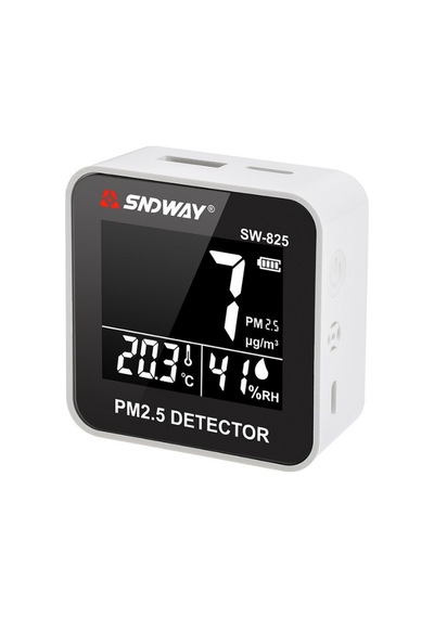 Sndway Sw-825 Pm2.5 Partikül Ölçer Sıcaklık Ve Nem Monitörü