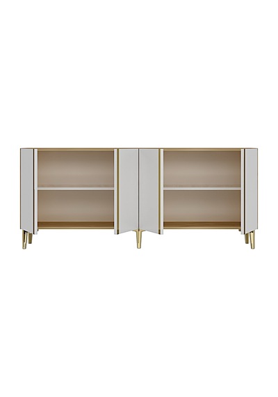 Ka1898dbg Anka Konsol Ve Tv Sehpası Safirmeşe-beyaz-gold 180cm