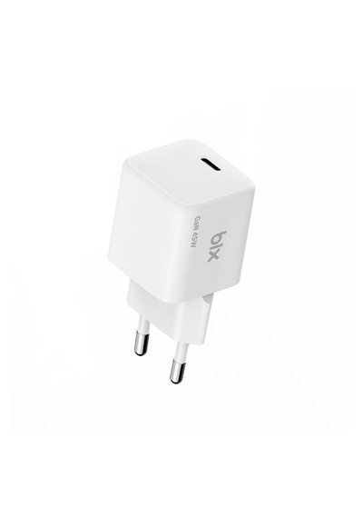Bix Bx1p46g Gan Teknolojili Apple iPhone & Android Uyumlu 45w Type-c Pps/avs Destekli Hızlı Şarj Cihazı Beyaz